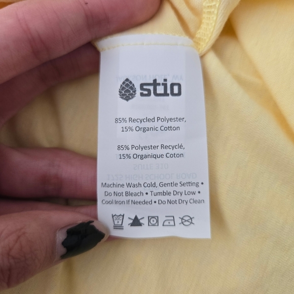 Stio Women's Divide Tank. COLOR -Pale Straw Heather. Size Small. New.Cotton - Picture 9 of 11